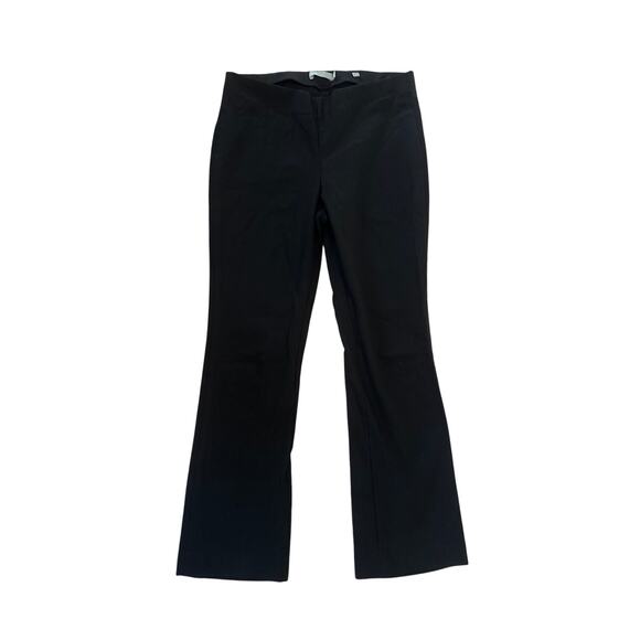 Women S Vince Black Crop Flare Pants Ponte Stretch Pull-On Elastic Waist - Picture 1 of 6